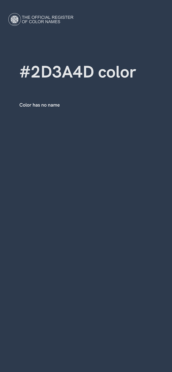 #2D3A4D color image