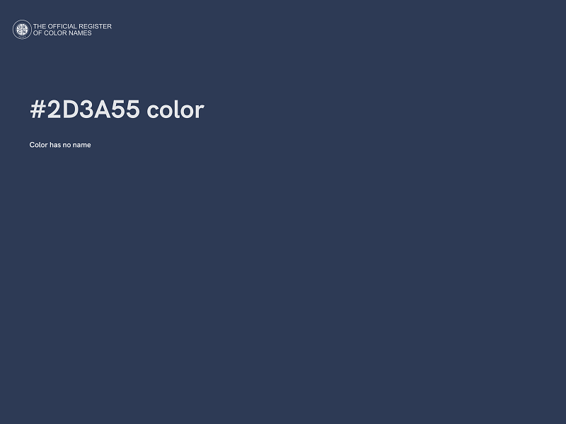 #2D3A55 color image