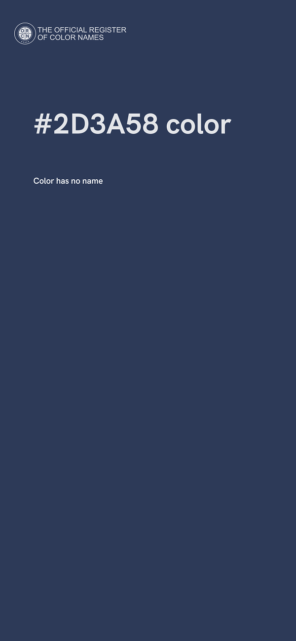 #2D3A58 color image