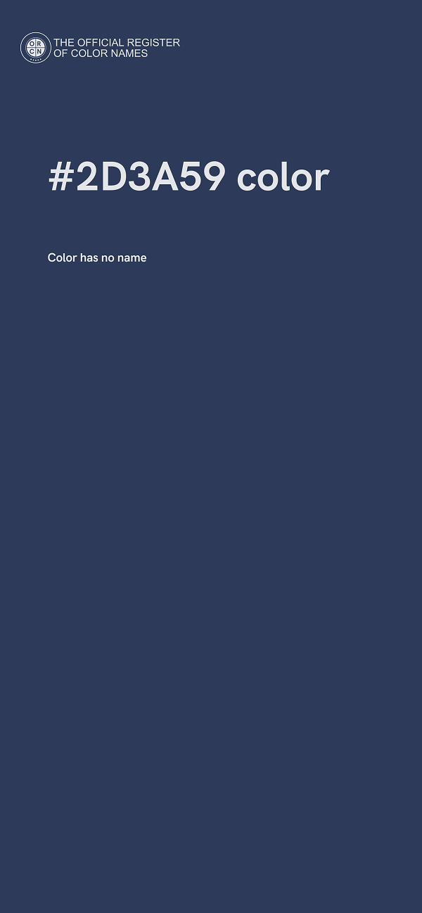 #2D3A59 color image