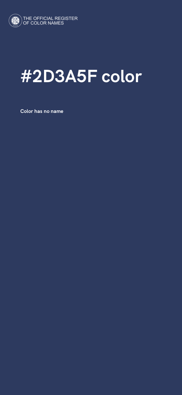 #2D3A5F color image