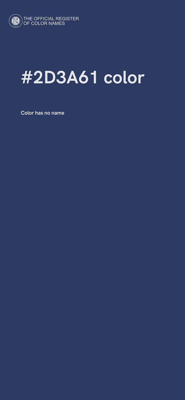 #2D3A61 color image