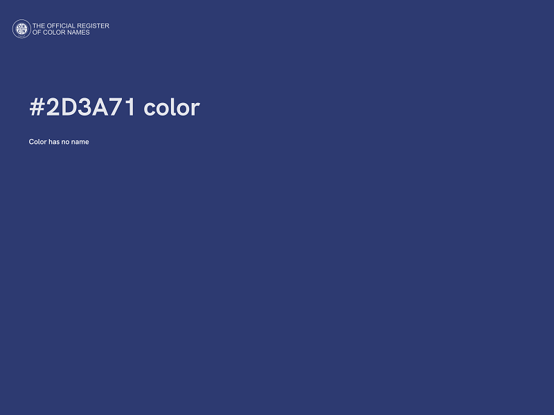 #2D3A71 color image