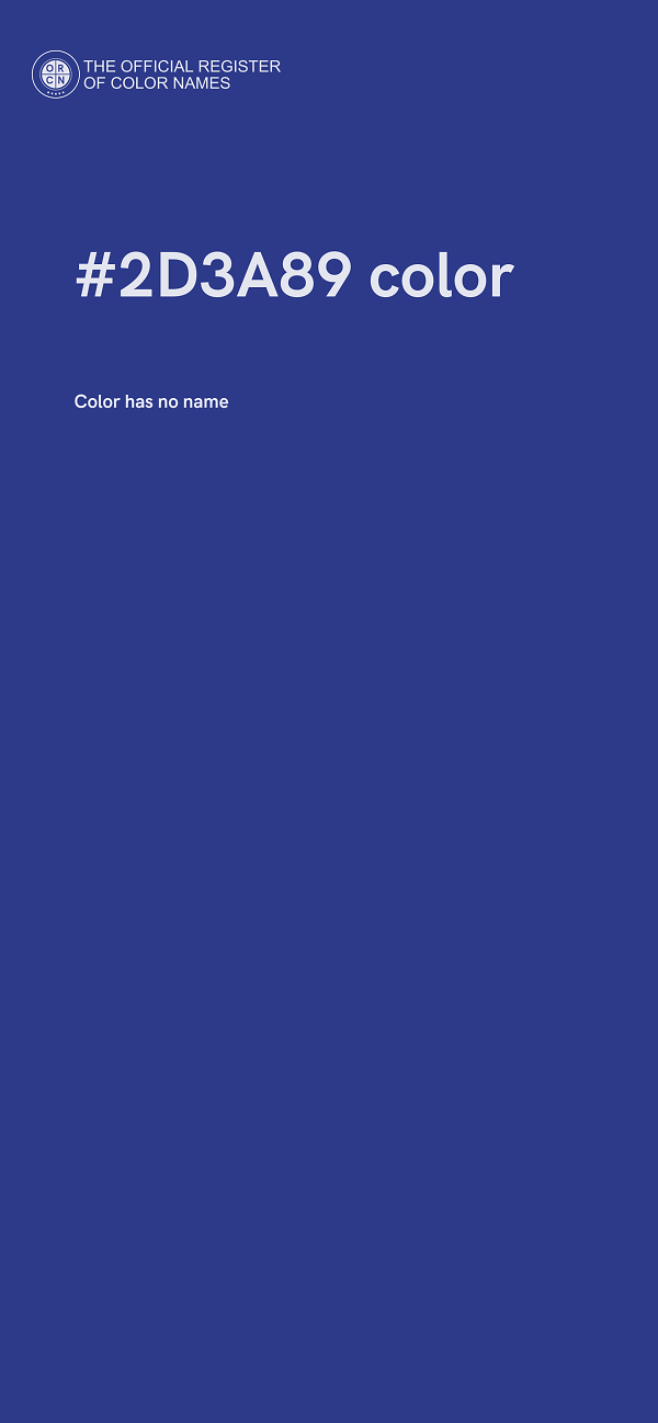 #2D3A89 color image