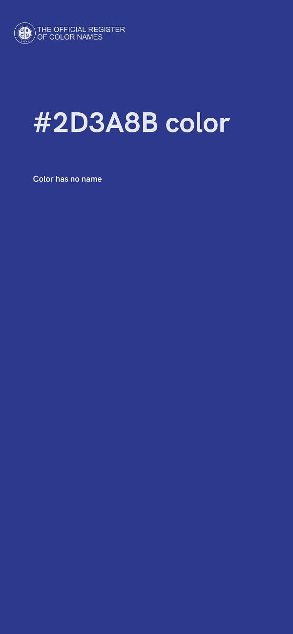 #2D3A8B color image