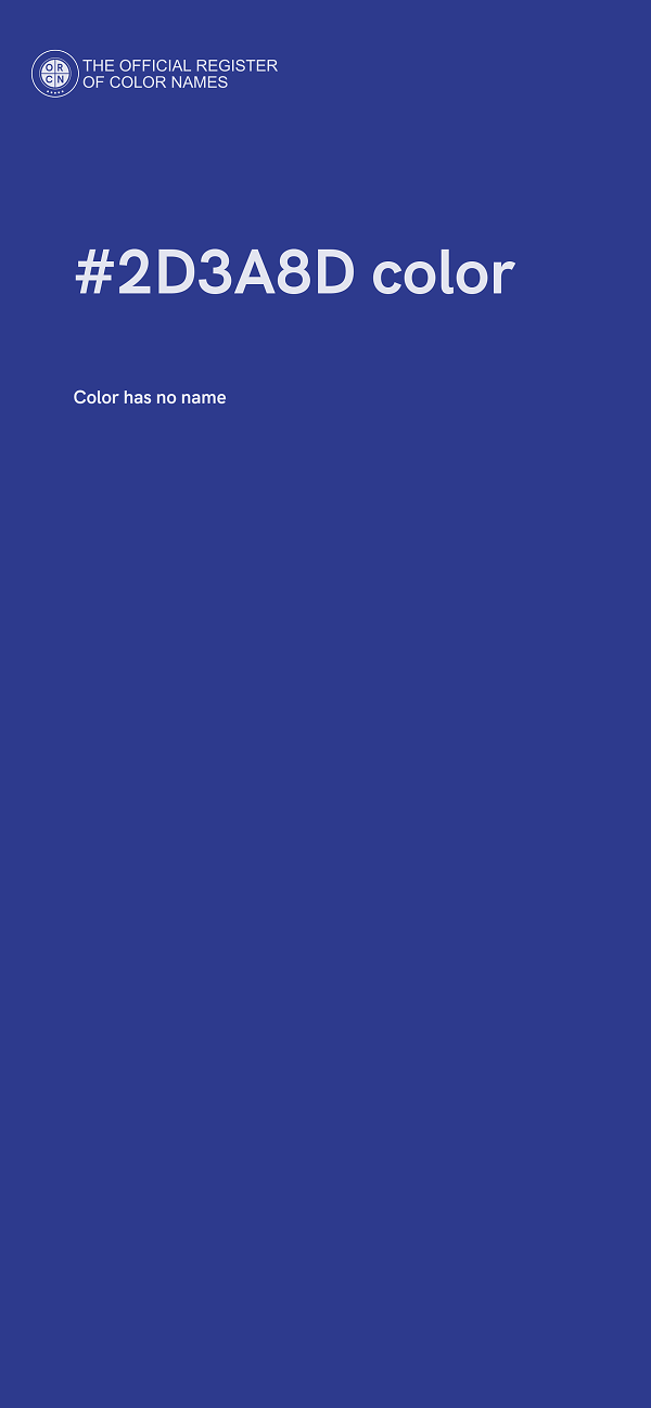 #2D3A8D color image