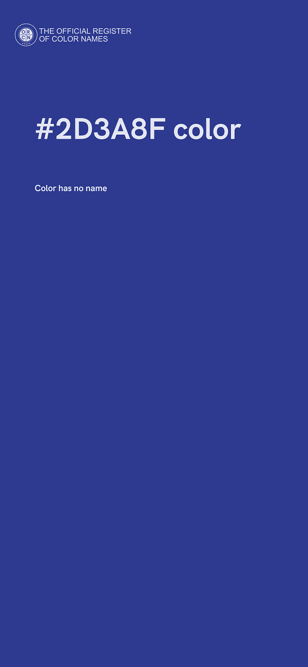 #2D3A8F color image