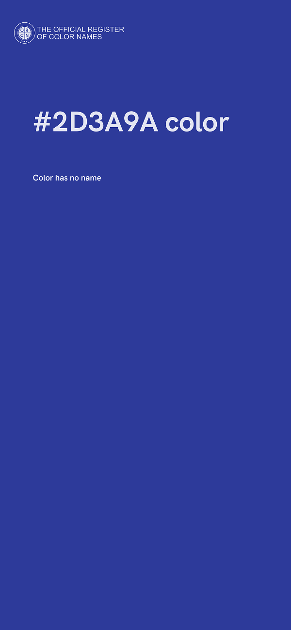 #2D3A9A color image