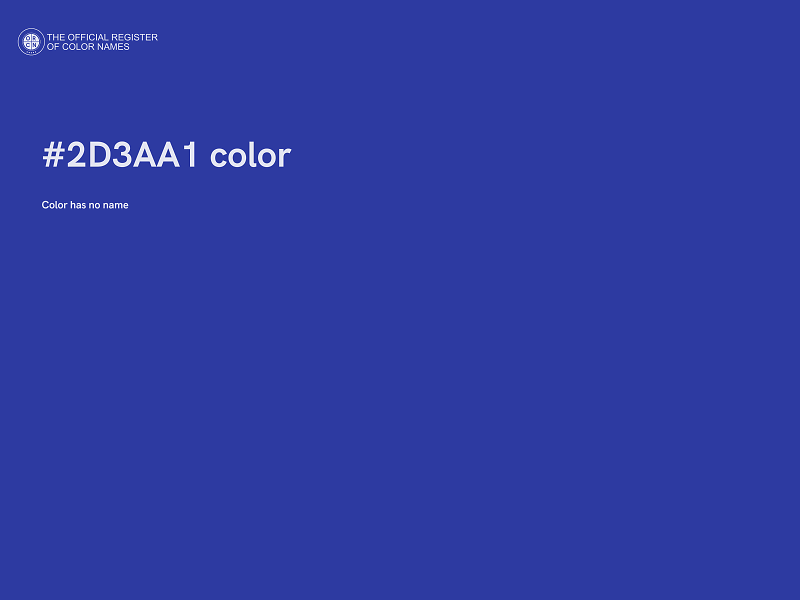 #2D3AA1 color image
