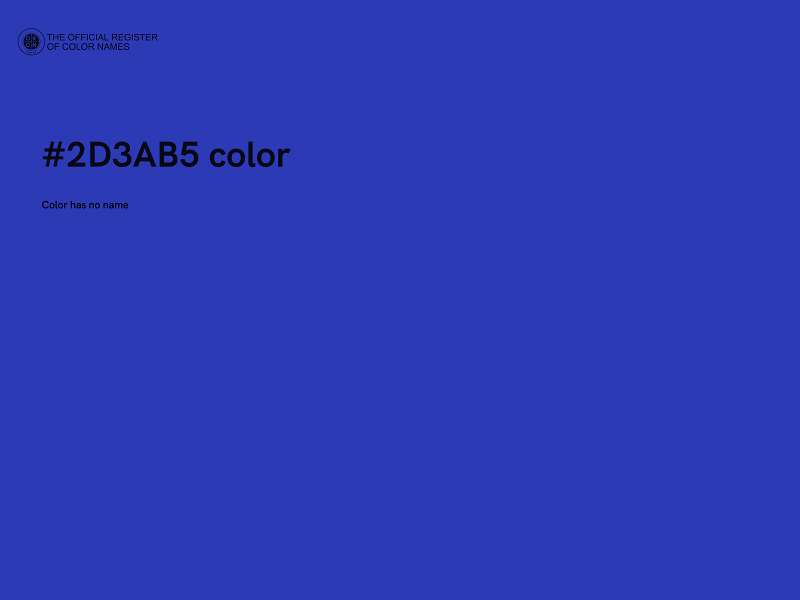 #2D3AB5 color image