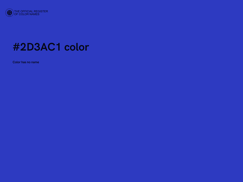 #2D3AC1 color image
