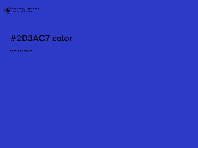 #2D3AC7 color image