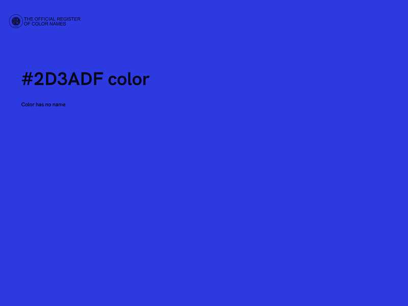 #2D3ADF color image