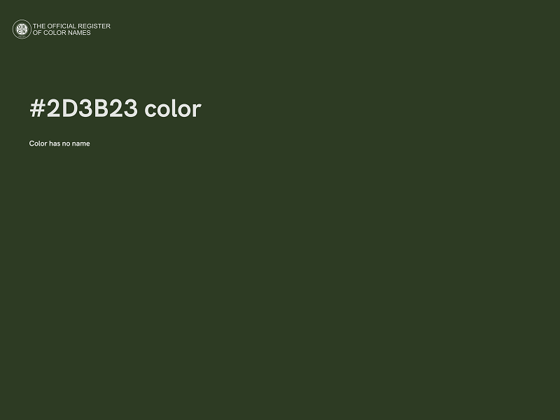 #2D3B23 color image
