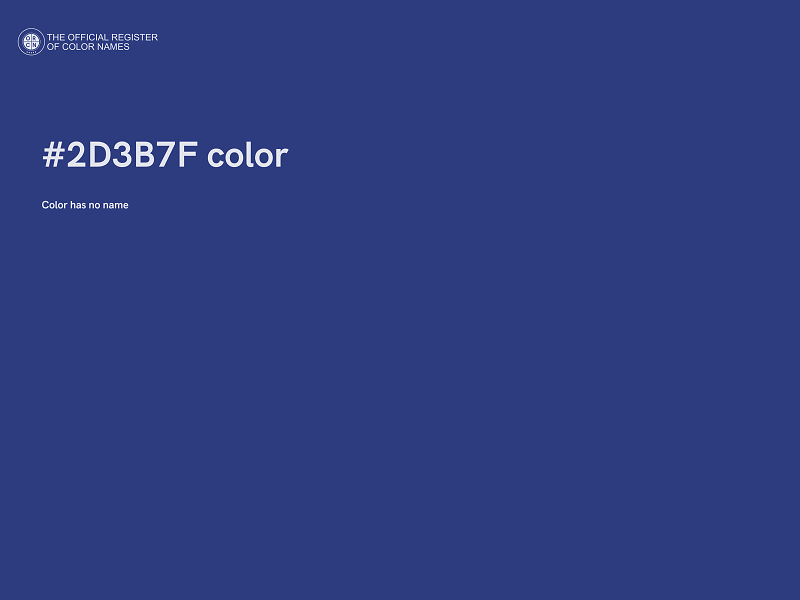 #2D3B7F color image