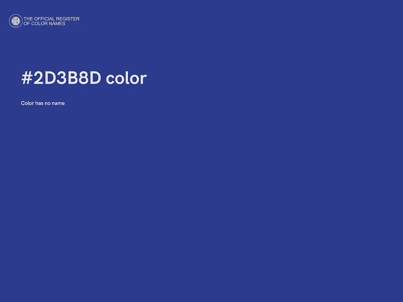 #2D3B8D color image