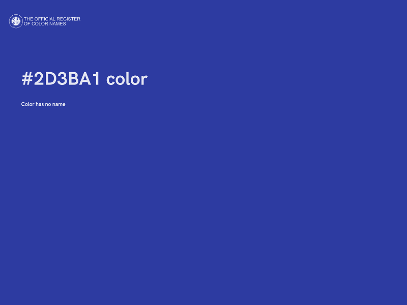 #2D3BA1 color image