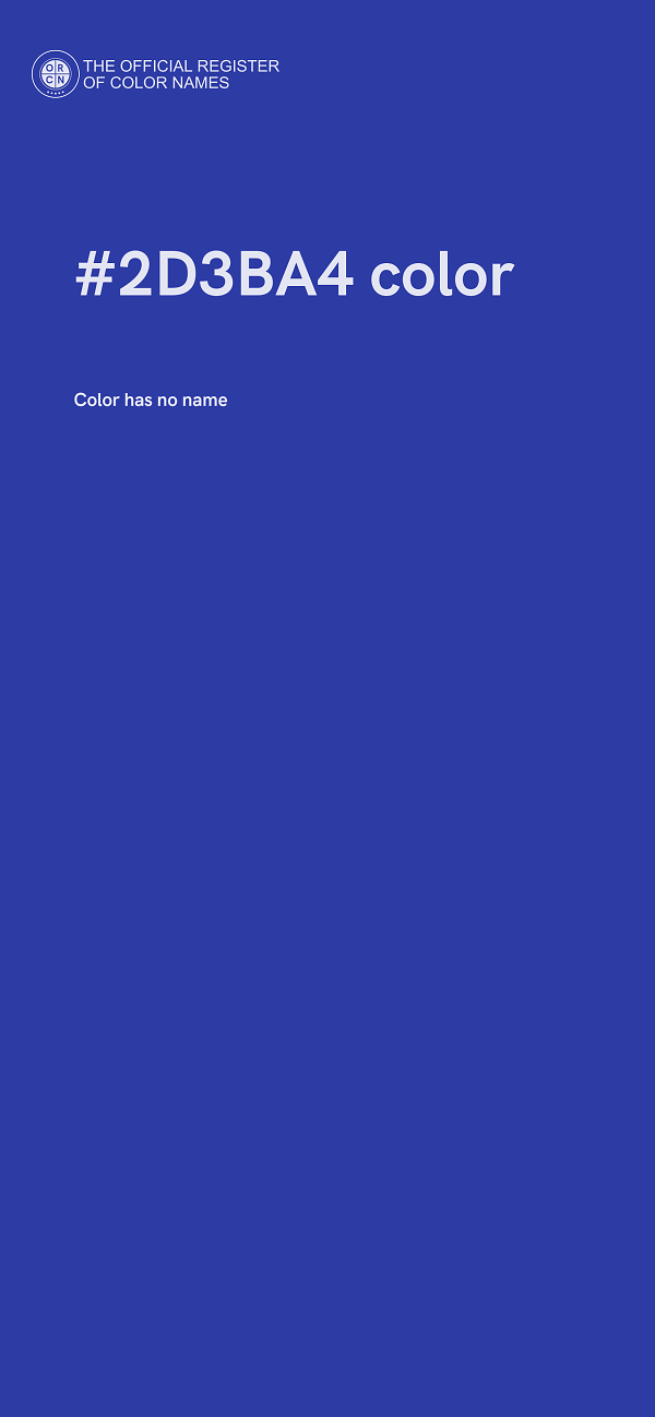 #2D3BA4 color image