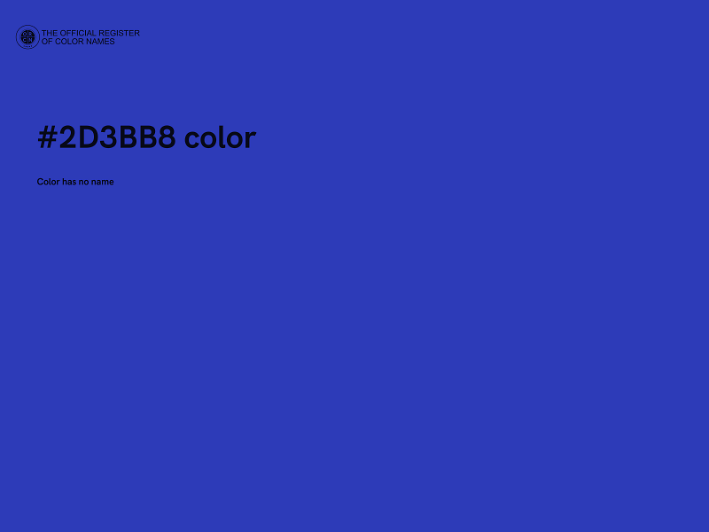 #2D3BB8 color image