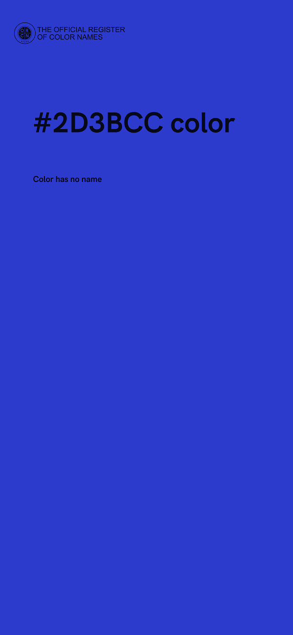 #2D3BCC color image