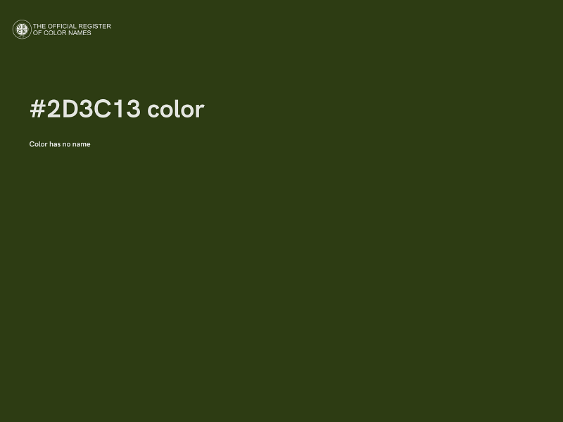 #2D3C13 color image