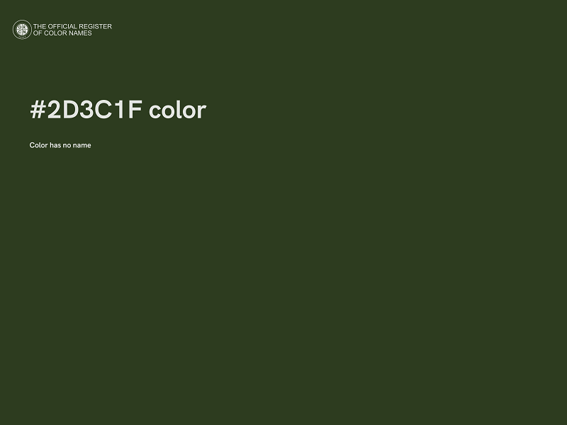 #2D3C1F color image