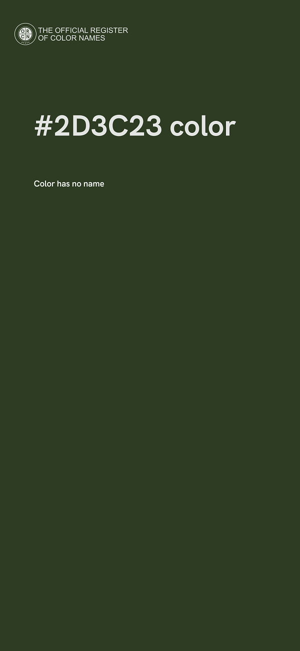 #2D3C23 color image