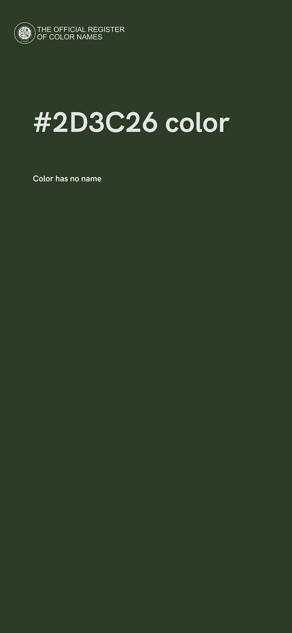 #2D3C26 color image