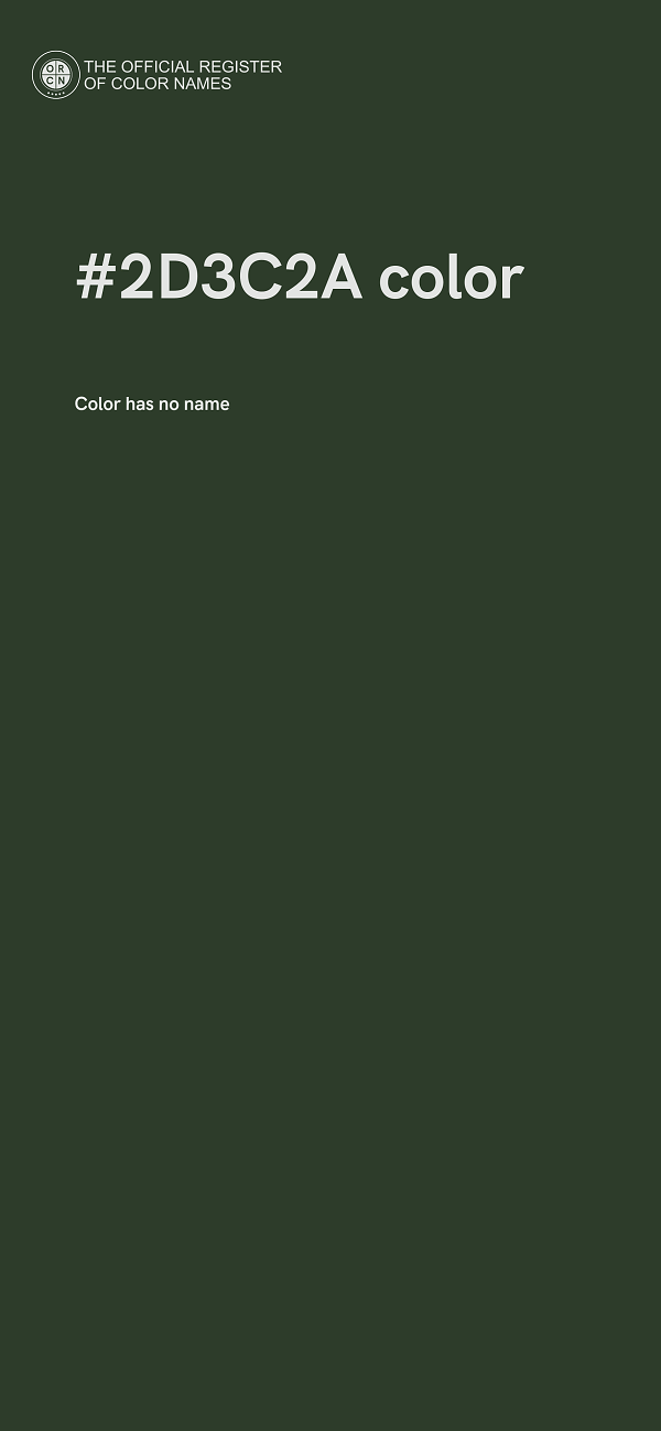 #2D3C2A color image