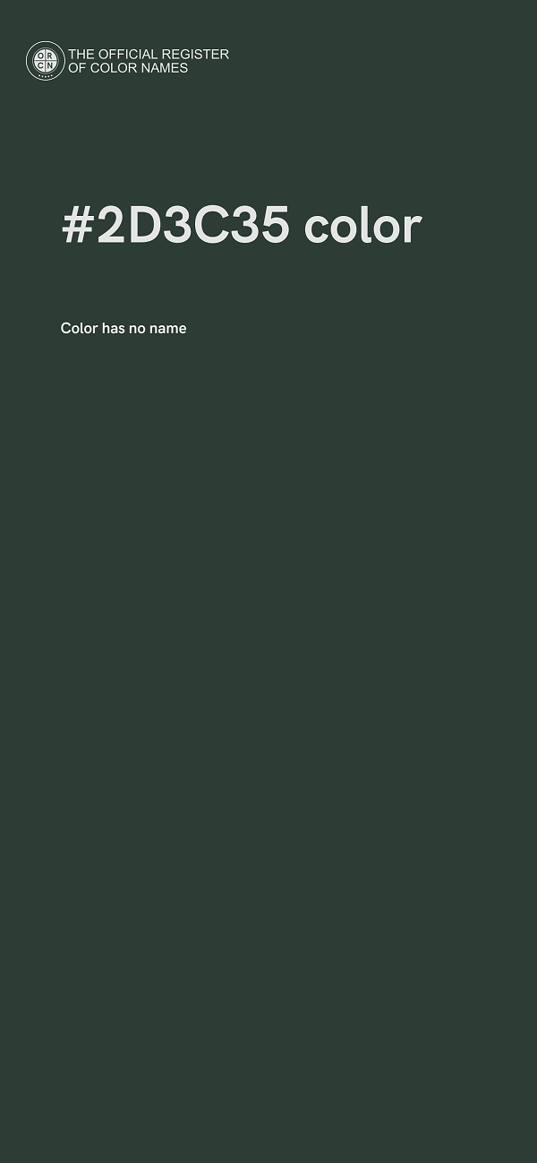 #2D3C35 color image