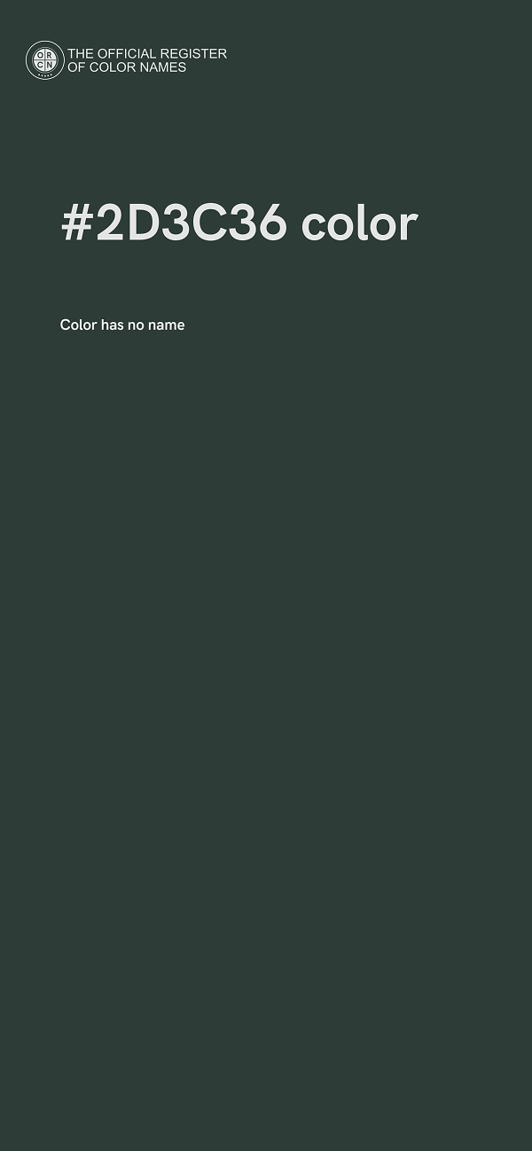 #2D3C36 color image