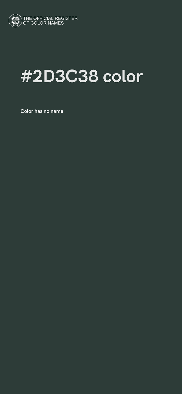 #2D3C38 color image