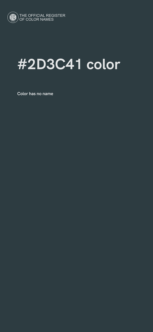 #2D3C41 color image