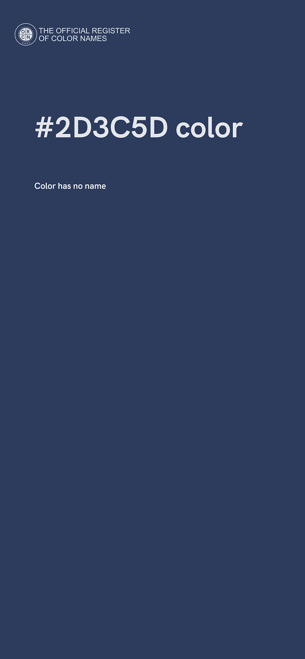 #2D3C5D color image