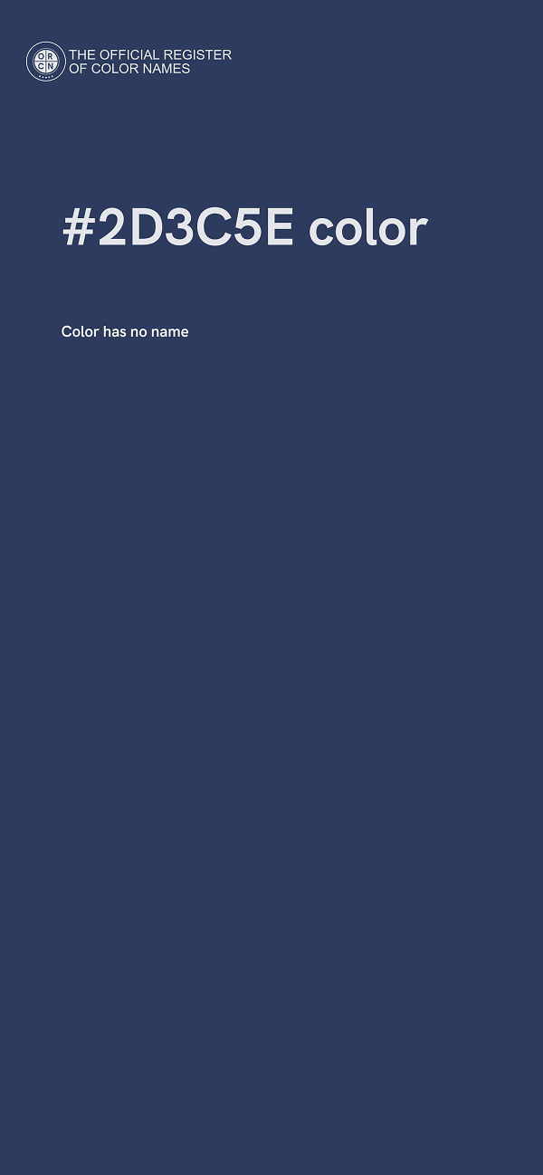 #2D3C5E color image