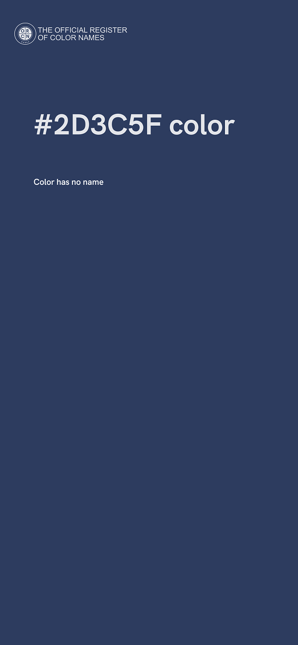 #2D3C5F color image