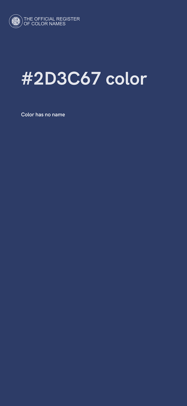 #2D3C67 color image