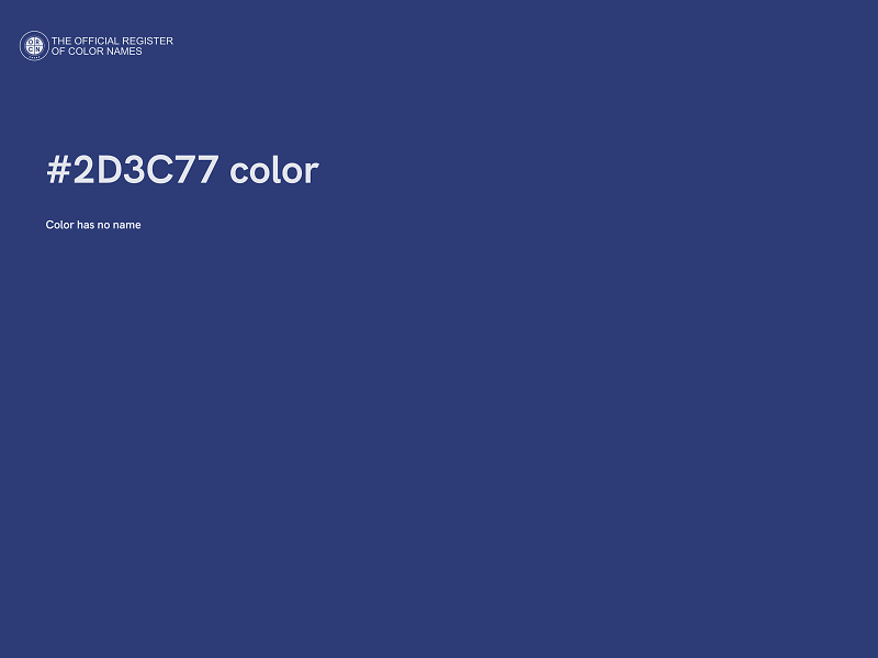 #2D3C77 color image