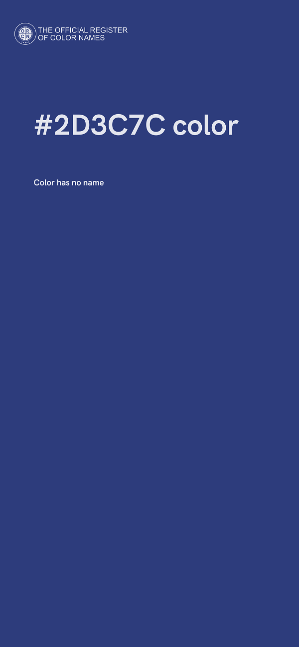 #2D3C7C color image