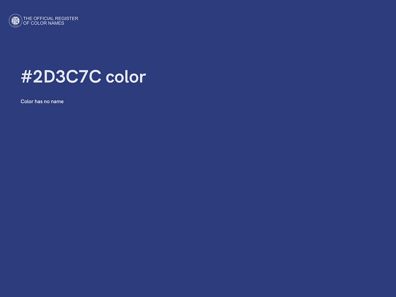 #2D3C7C color image