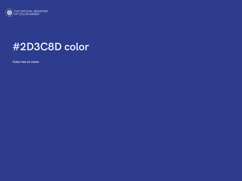 #2D3C8D color image