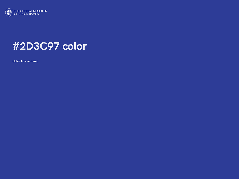 #2D3C97 color image