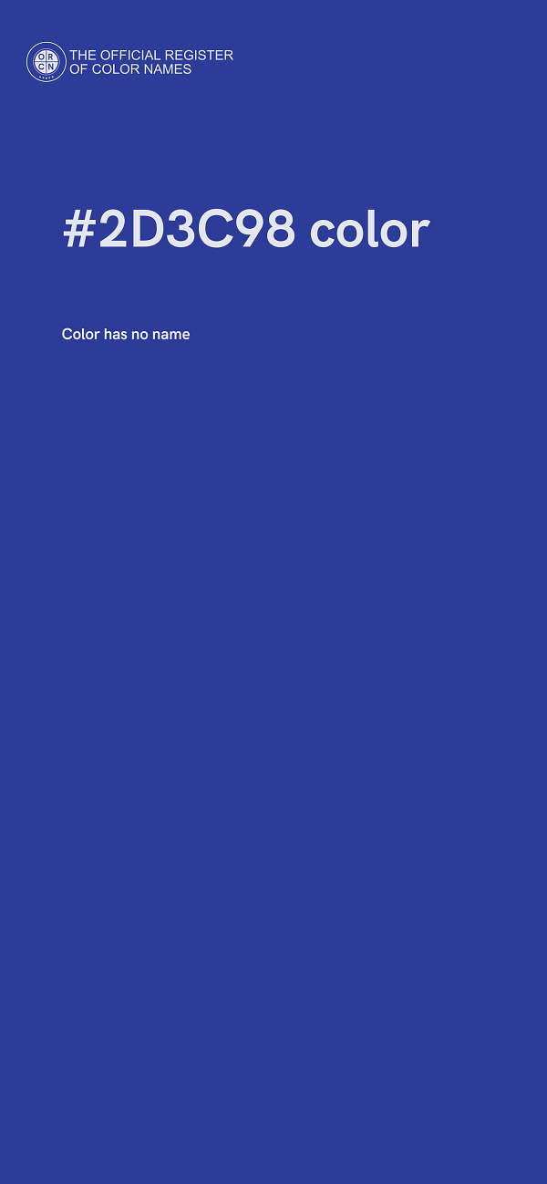 #2D3C98 color image