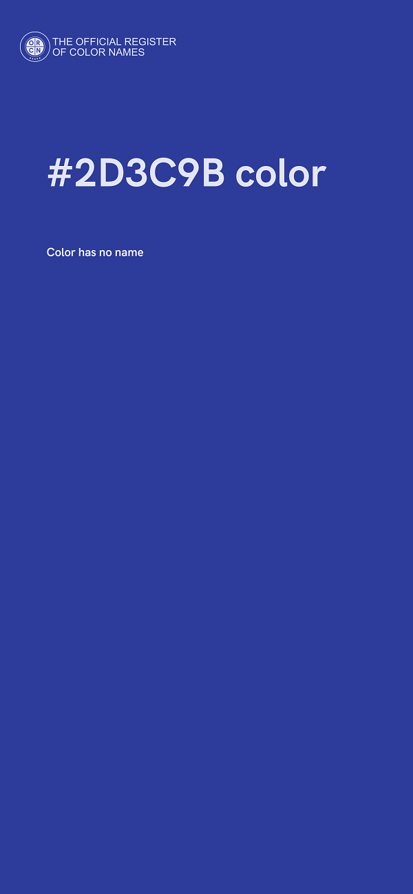#2D3C9B color image