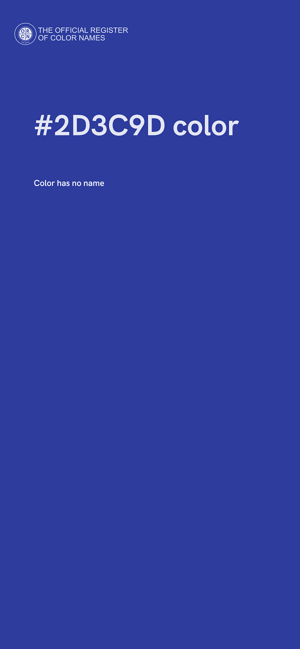 #2D3C9D color image