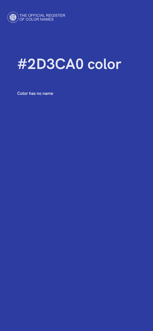 #2D3CA0 color image