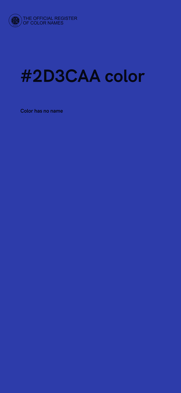 #2D3CAA color image