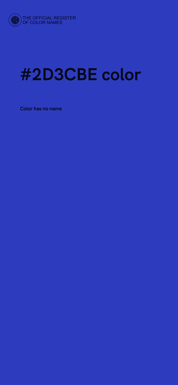 #2D3CBE color image