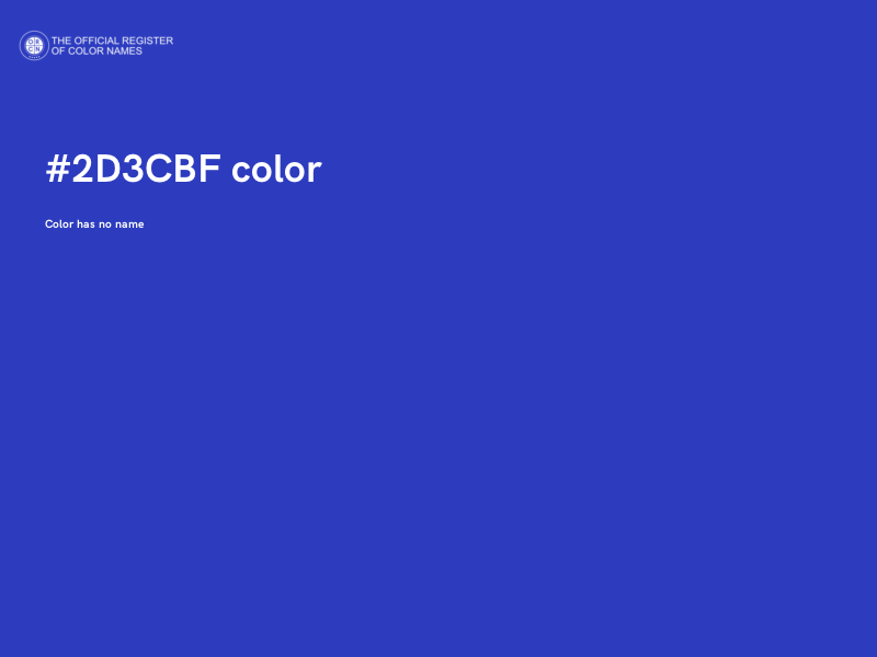 #2D3CBF color image