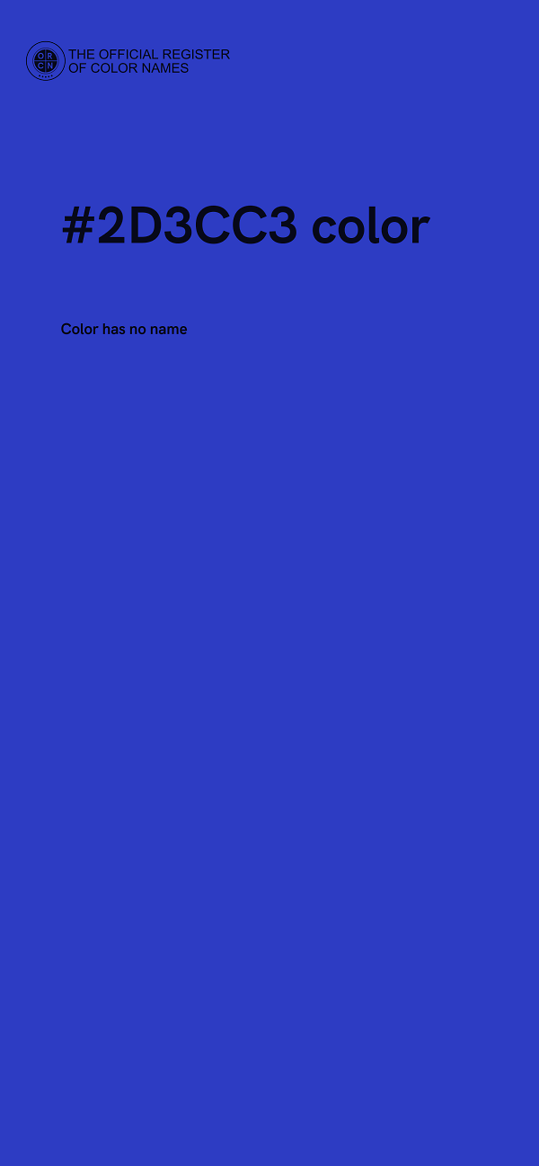 #2D3CC3 color image